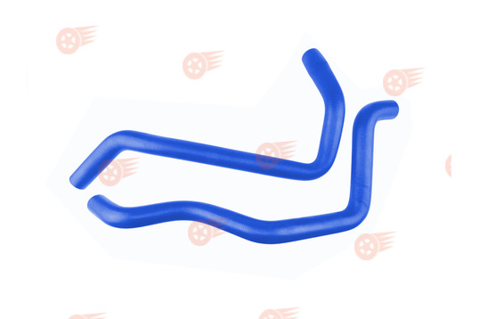 Патрубки радиатора, синий силикон на Лада Калина 2, Гранта с АКПП_1