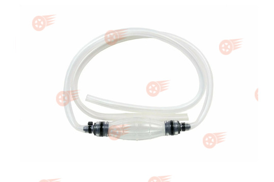 Силиконовый шланг с грушей для перекачки бензина прозрачный_1