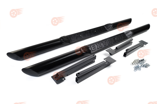 Защита порогов 63 мм с накладками Extreme (ППК) ПТ на 3-дверную Лада Нива 4х4, Нива Легенд_1