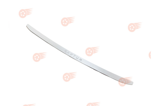 Накладка на задний бампер хромированная с надписью Kaptur, нержавеющая сталь на Renault Kaptur_1