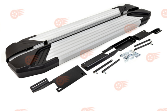 Пороги алюминиевые Rival Silver на 3-дверные Лада Нива 4х4, Нива Легенд_1