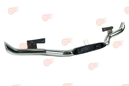 Защита заднего бампера Волна с проступью d76. нержавеющая сталь ТехноСфера на Шевроле Нива_1