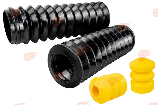 Комплект черных пыльников амортизаторов задней подвески с отбойниками на ВАЗ 2108-2115, Лада Гранта, Калина, Приора_1