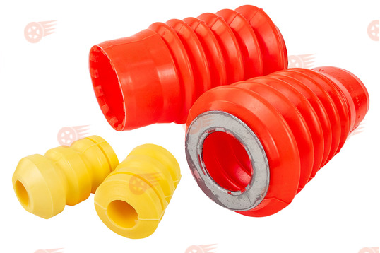 Комплект красных силиконовых пыльников передних стоек с отбойниками на ВАЗ 2108-2115, Лада Гранта, Калина, Приора_1