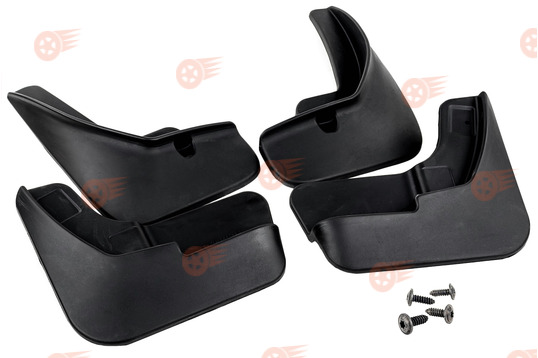 Комплект передних и задних резиновых брызговиков Rezkon на Лада Веста, Веста SW_1