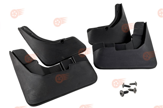 Комплект передних и задних резиновых брызговиков Rezkon на Лада Ларгус Кросс_1