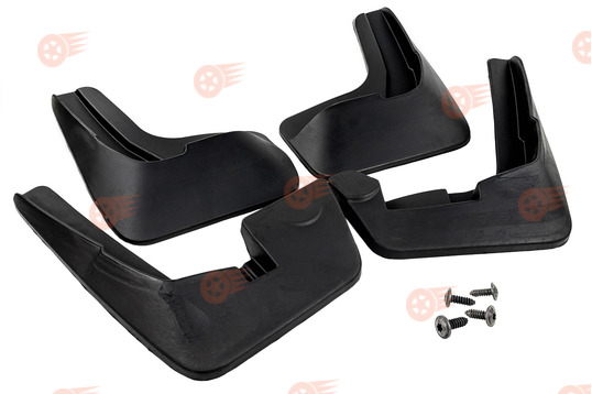 Комплект передних и задних резиновых брызговиков Rezkon на Лада Веста Cross, Веста SW Cross_1