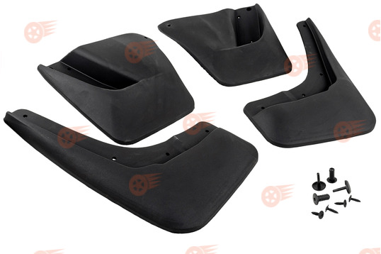 Комплект передних и задних увеличенных брызговиков Гард на Лада Калина 2, Гранта, Гранта FL, Datsun_1