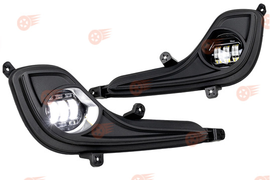 ПТФ светодиодные 50W, 8600lux, 6000К Sal-Man на Hyundai Solaris 2010-2014 г.в._1