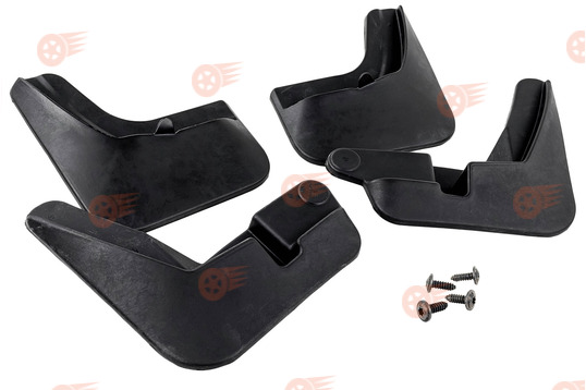 Комплект передних и задних резиновых брызговиков Rezkon на Лада Икс Рей_1