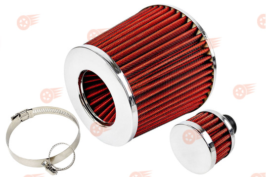 Комплект красных фильтров нулевого сопротивления (воздушный и картерных газов) на ВАЗ 2101-2115, Лада Гранта, Калина, Приора, Нива Легенд, Нива Тревел, Шевроле Нива инжектор_1