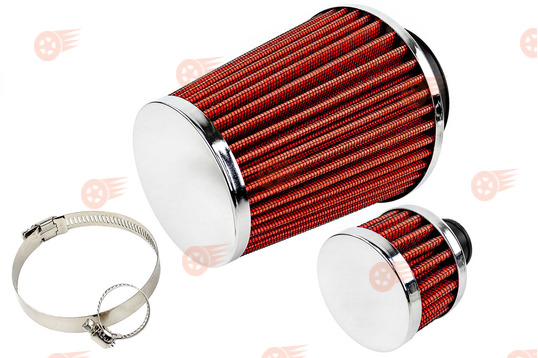 Комплект красных фильтров нулевого сопротивления (закрытый воздушный и картерных газов) на ВАЗ 2101-2115, Лада Гранта, Калина, Приора, Нива Легенд, Нива Тревел, Шевроле Нива инжектор_1