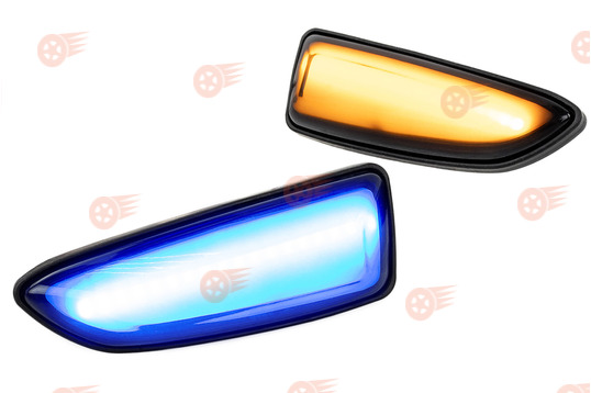 Диодные повторители поворотника желто-синие Мультиплазма на ВАЗ 2104, 2105, 2107_1