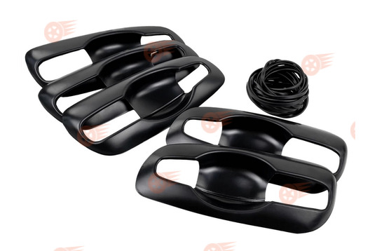 Комплект накладок ручек дверей и багажника, 5 шт с уплотнителем на Шевроле Нива, Лада Нива Тревел_1