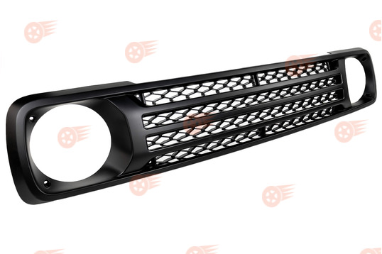 Решетка радиатора черная матовая без места под шильдик Урбан Делюкс на Лада Нива 4х4, Нива Легенд_1