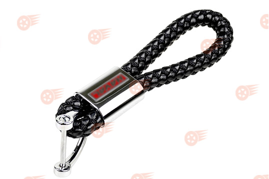 Брелок-петля плетеный черный на ключи Haval_1