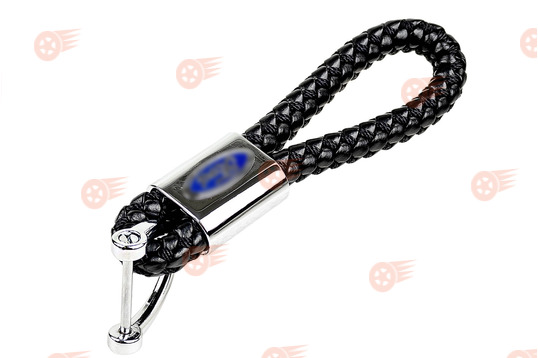 Брелок-петля плетеный черный на ключи Ford_1