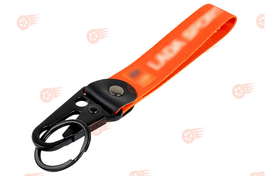 Брелок-петля тканевый красный Sport на ключи Лада_1