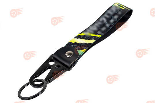 Брелок-петля тканевый черный Monster универсальный_1