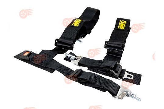 Ремни безопасности 4-точечные Street OMP Style черные универсальные_1