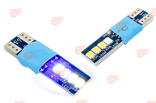 Светодиодные лампы T10 W5W в габариты с функцией приветствия универсальные_1