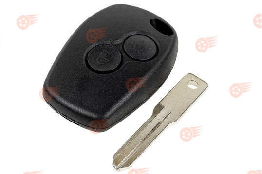 Ключ замка зажигания с чипом и резиновыми кнопками на Лада Ларгус_1