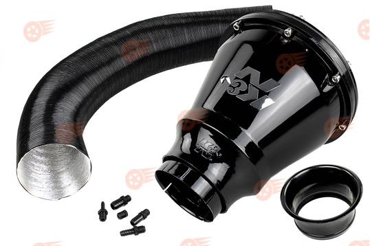 Комплект холодного впуска со встроенным фильтром закрытого типа в черном корпусе K&N Apollo Style универсальный на ВАЗ и иномарки_1