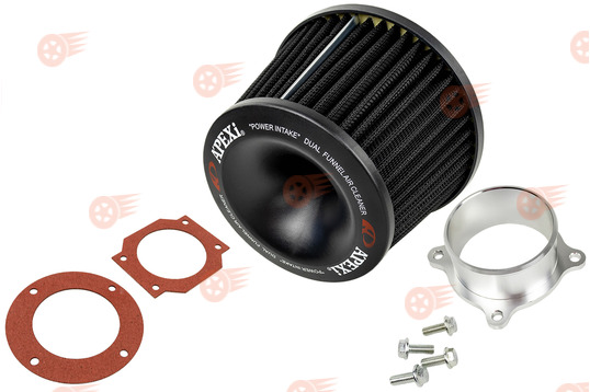 Черный воздушный фильтр нулевого сопротивления APExi универсальный на ВАЗ и иномарки_1