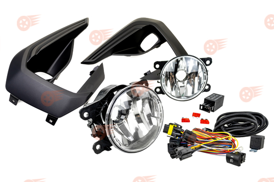 Комплект подключения ПТФ ML Auto Light Technology с противотуманными фарами Тюн-Авто и рамками на Лада Веста NG Кросс_1