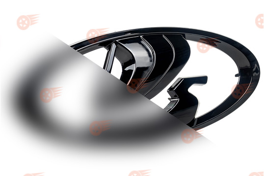 Эмблема Ладья нового образца аналоговая, черный лак на Лада Веста NG_1