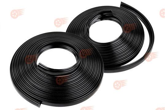 Комплект черных клиньев уплотнителя лобового и заднего стекла, 2 шт на Лада Нива 4х4, Нива Легенд_1