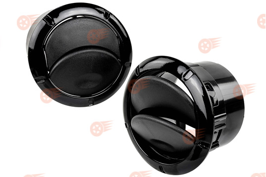 Сопла воздуховодов с черными лаковыми кольцами, 2 шт на Лада Ларгус, Renault Logan, Sandero, Duster_1