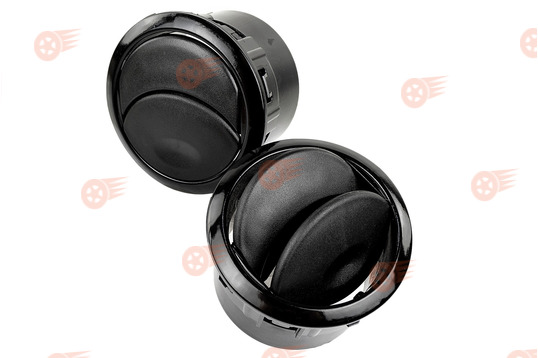 Сопла воздуховодов с черными лаковыми кольцами Люкс, 2 шт на Лада Калина 2, Гранта, Гранта FL, Datsun_1