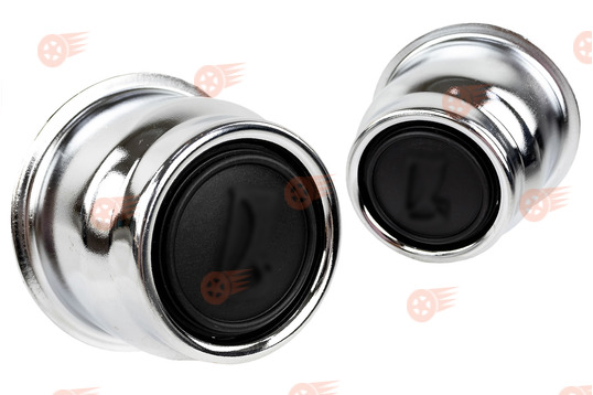 Комплект декоративных колпачков ступиц колес Хром, 2 шт на ВАЗ 2101-2107_1