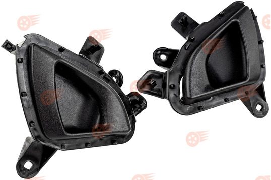 Комплект черных внутренних ручек задних дверей (петли) на Лада Калина 2, Гранта, Гранта FL, Datsun_1