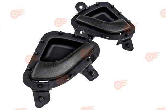 Комплект черных внутренних ручек передних дверей (крючки) на Лада Калина 2, Гранта, Гранта FL, Datsun_1