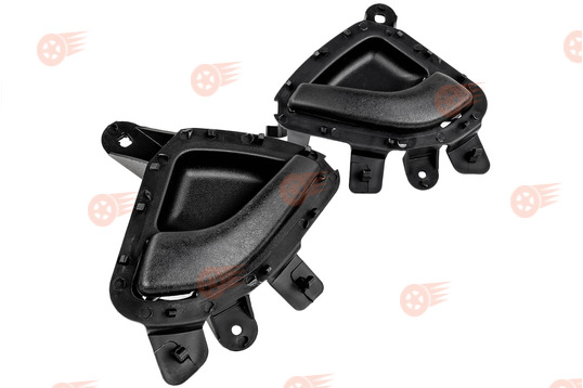 Комплект черных внутренних ручек задних дверей (крючки) на Лада Калина 2, Гранта, Гранта FL, Datsun_1