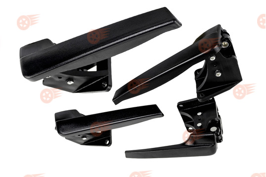 Комплект внутренних ручек дверей черных старого образца, 4 шт на Лада Приора_1