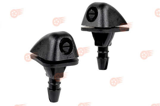 Комплект веерных форсунок омывателя ветрового стекла, 2 шт, на защелке с пластиковым  распылителем БУРАН_1