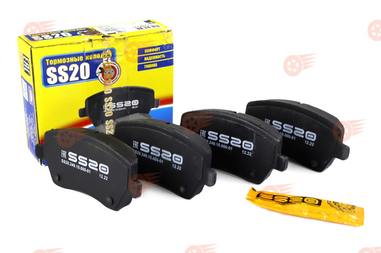 Тормозные колодки передние SS20 на Лада Веста, Икс Рей Кросс, Ларгус, Ларгус FL до 2023 г.в., Renault Logan, Duster, Nissan Terrano_1