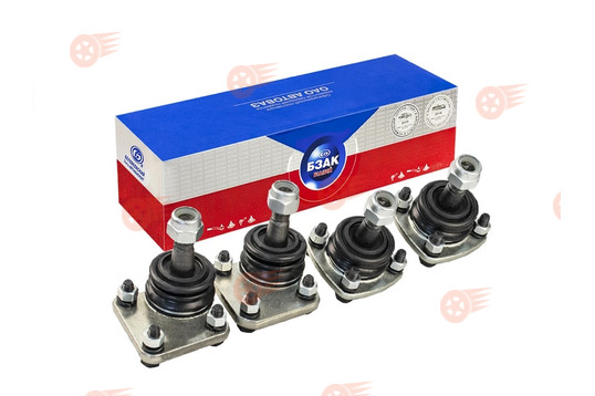 Комплект шаровых опор (верхние с наклонным фланцем, нижние с удлиненным фланцем) БЗАК на Лада Нива 4х4 с 2016 г.в., Нива Легенд_1