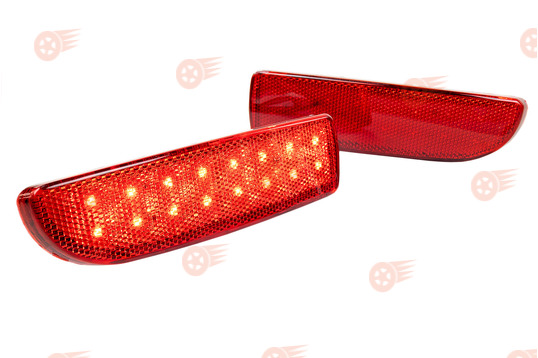 Двухрежимные диодные катафоты (стоп/габарит) в задний бампер на Лада Приора седан, хэтчбек_1