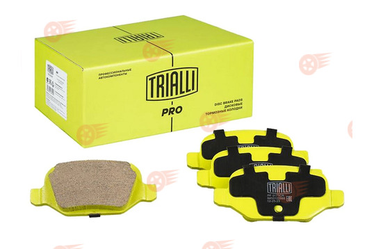 Тормозные колодки задние керамические под дисковые тормоза TRIALLI PRO на Лада Калина Спорт, Калина 2 Спорт, Гранта Спорт, Веста_1