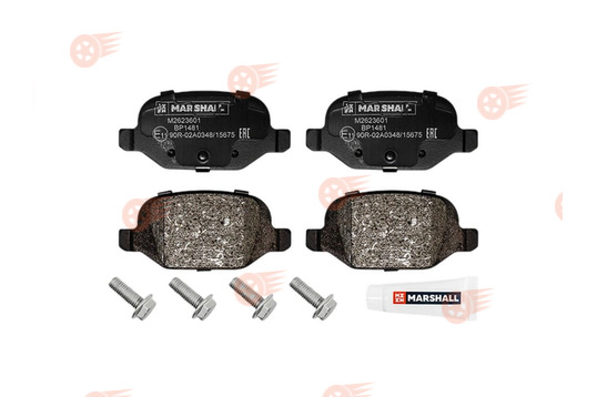 Тормозные колодки задние под дисковые тормоза MARSHALL на Лада Калина Спорт, Калина 2 Спорт, Гранта Спорт, Веста_1