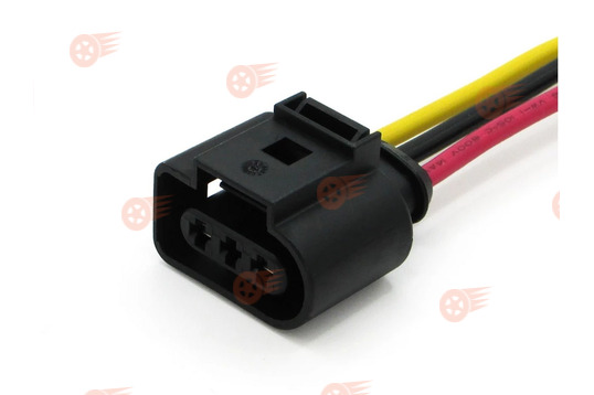 Комплект 3-контактных разъемов патронов ламп ДХО, 10 шт Cargen на Лада Калина 2, Гранта, Datsun, Audi, Seat, Skoda, Volkswagen_1