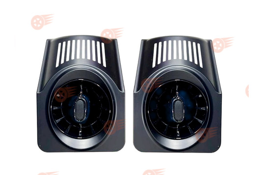 Комплект регулируемых дефлекторов AMG-Style с подсветкой с черными матовыми переходниками на ВАЗ 2104, 2105, 2107_1