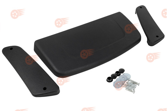 Комплект воздухозаборника в стиле Урбан с одним ребром и гладких накладок на воздуховоды боковых стоек (литье) на Лада Нива 4х4, Нива Легенд_1