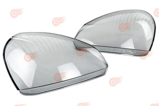 Комплект тонированных стекол фар, оргстекло на Лада Приора_1