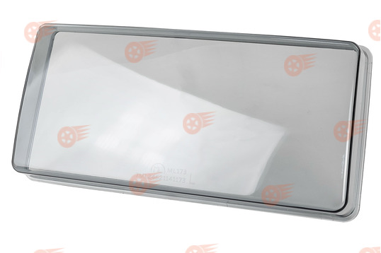 Стекло правой фары тонированное гладкое, оргстекло на ВАЗ 2105_1