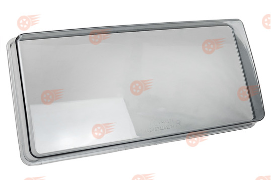 Стекло левой фары тонированное гладкое, оргстекло на ВАЗ 2105_1